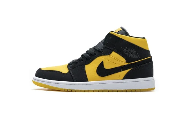 -zapatillas de baloncesto Air Jordan Retro 1 Mid AJ para hombre y mujer, auténticas y originales, cómodas