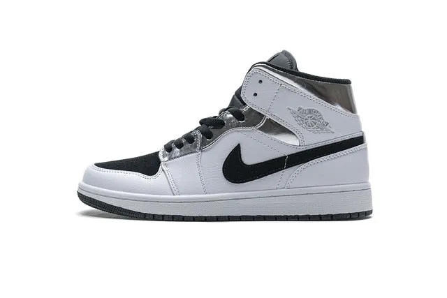 -zapatillas de baloncesto Air Jordan Retro 1 Mid AJ para hombre y mujer, auténticas y originales, cómodas