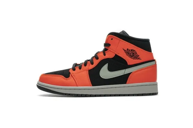 -zapatillas de baloncesto Air Jordan Retro 1 Mid AJ para hombre y mujer, auténticas y originales, cómodas