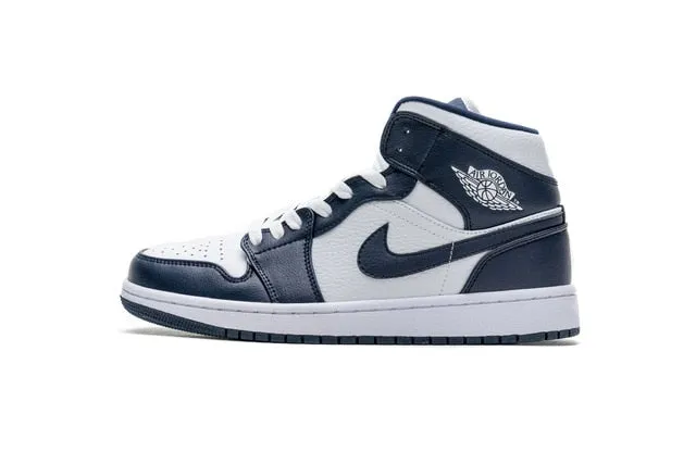 -zapatillas de baloncesto Air Jordan Retro 1 Mid AJ para hombre y mujer, auténticas y originales, cómodas