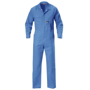 2 x Mens Hard Yakka Cotton Lightweight Drill Coverall Blue Medit Y00030