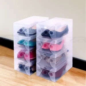 20X Transparent Foldable Stackable Shoe Boxes - Artiss