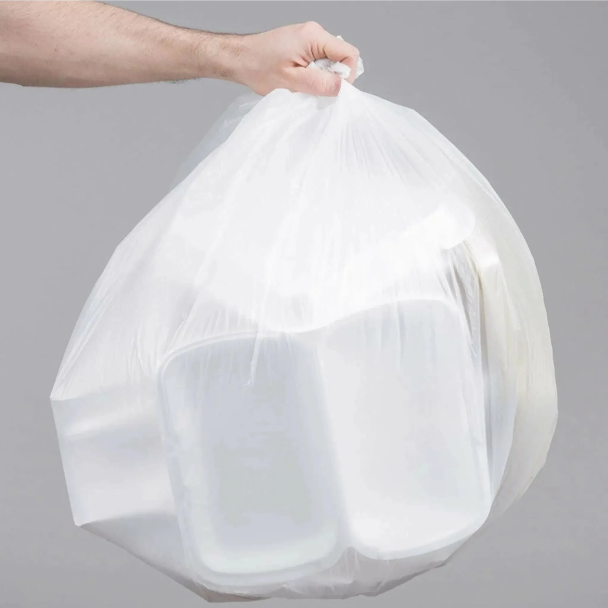 210L Clear Refuse Bag 1200/800x1520mm 120microns LDPE-Virgin