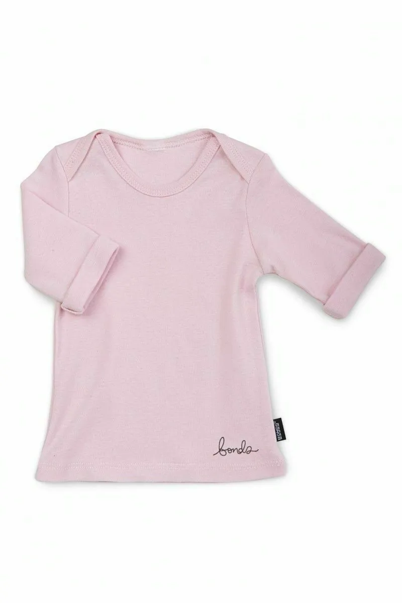 4 x Baby Bonds Pink Cotton Blend Girls Tee Toddler Top