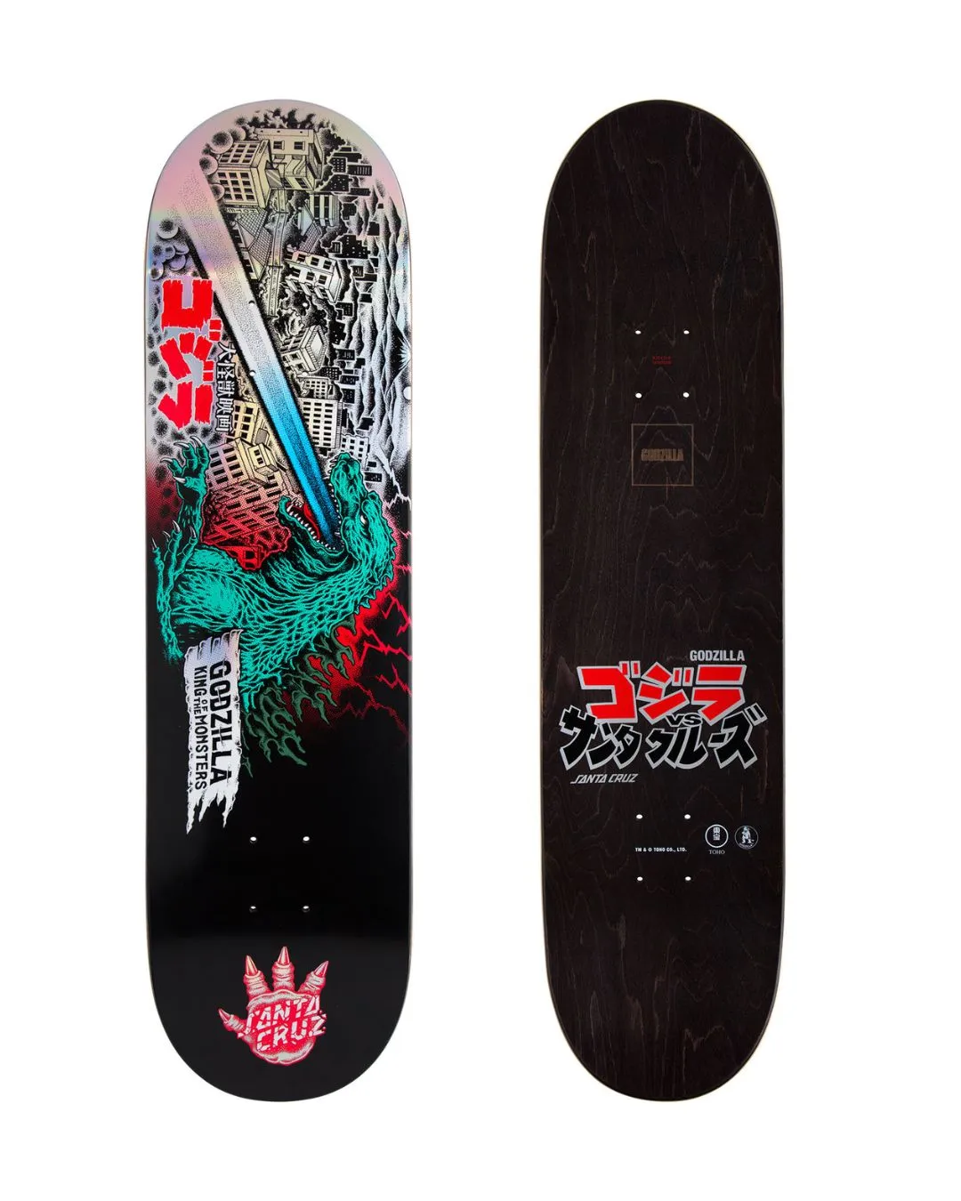 8.25" Godzilla O'Brien Reaper Santa Cruz Skateboard Deck