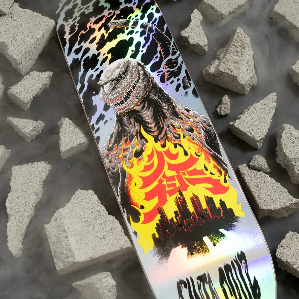 8.5" Godzilla Shin Knox Firepit Santa Cruz Skateboard Deck