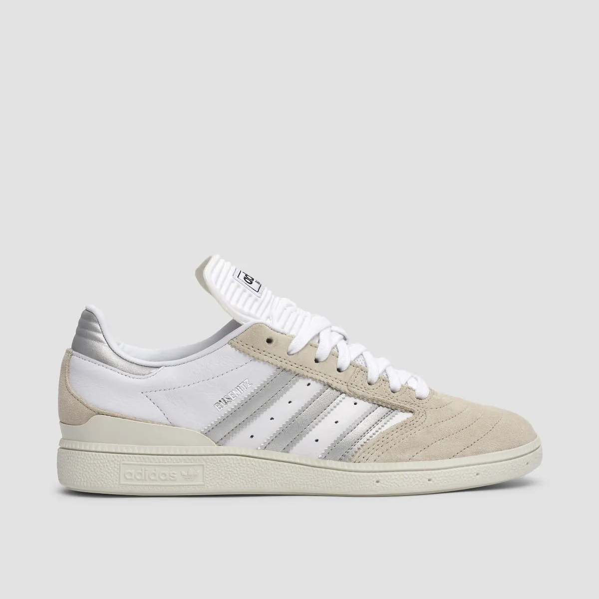 adidas Busenitz Shoes - Crystal White/Silver Metallic/Footwear White