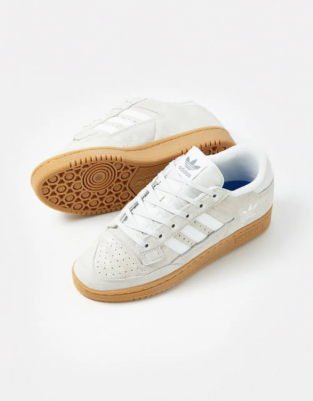 adidas Centennial 85 Low ADV Skate Shoes - Crystal White/White/Gum