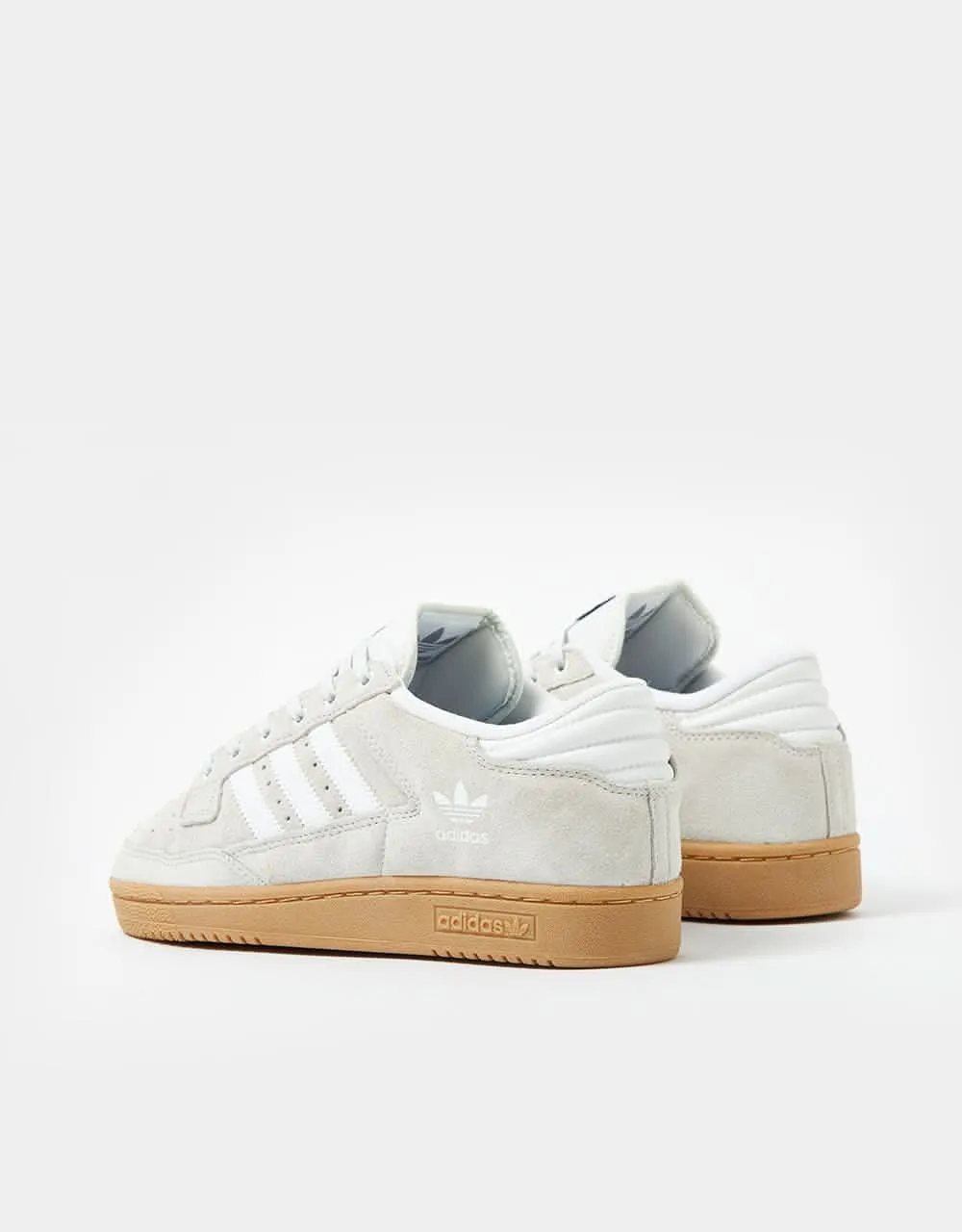 adidas Centennial 85 Low ADV Skate Shoes - Crystal White/White/Gum