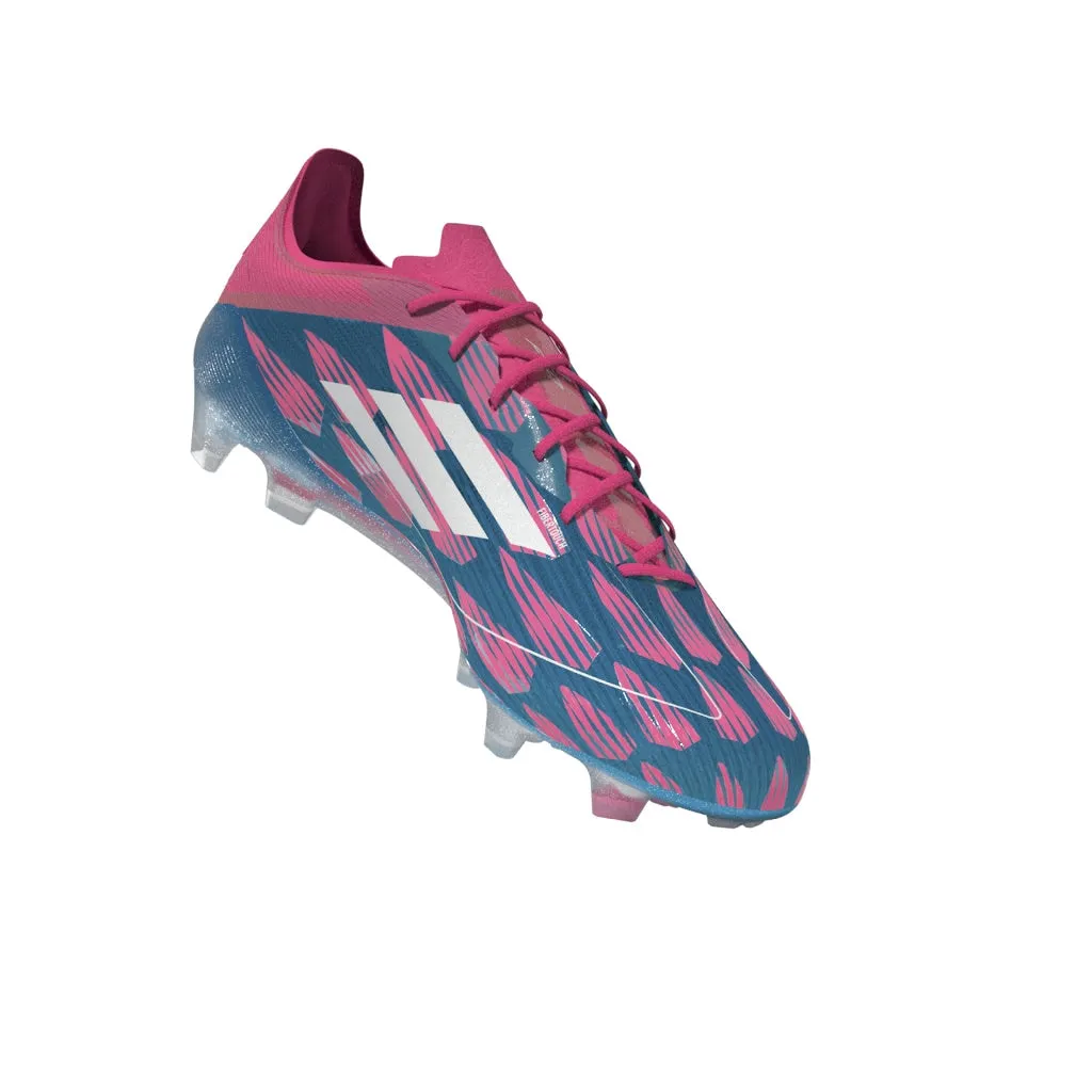 adidas F50 Elite FG Firm Ground - Solar Blue/ FTWhite/ Solar Pink