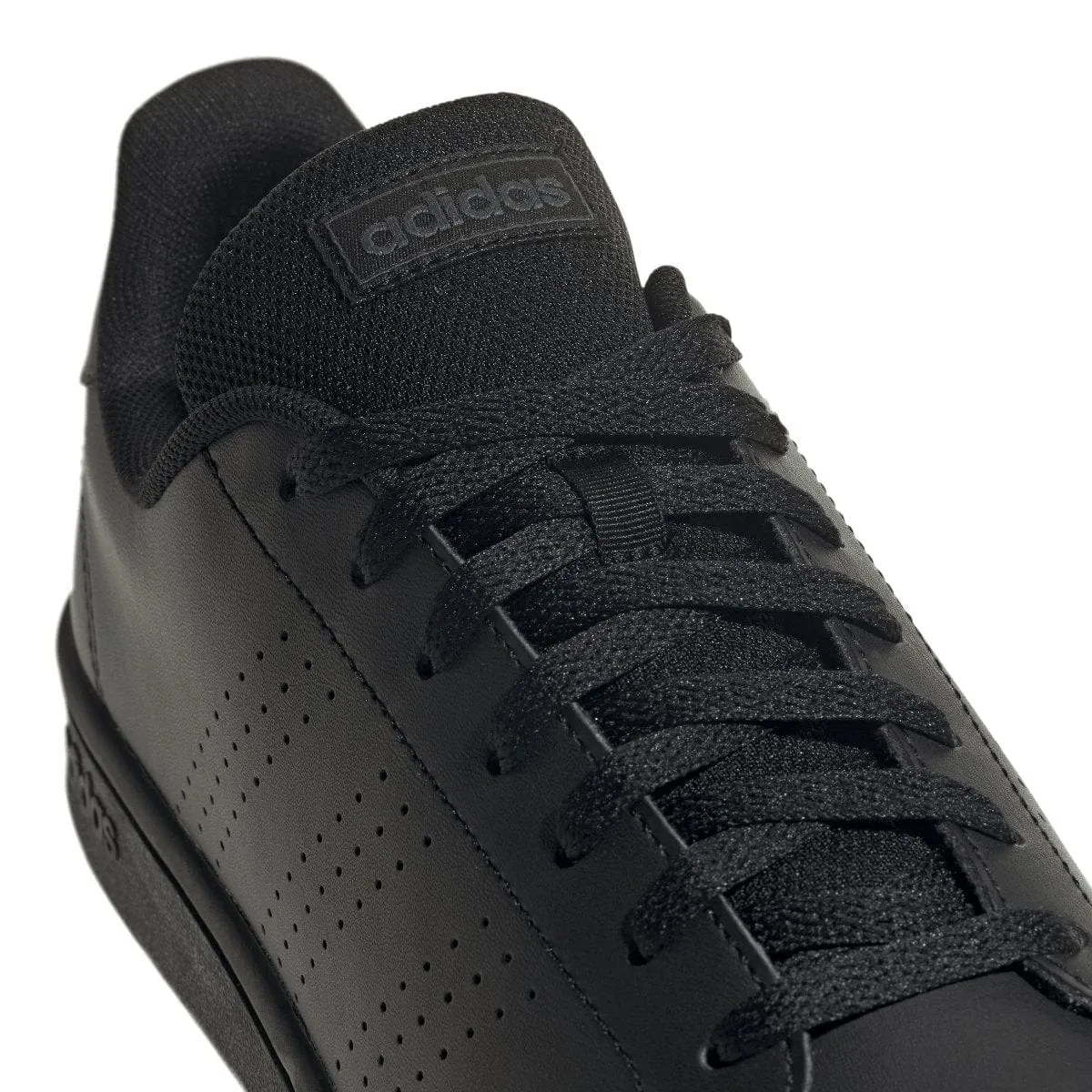 ADIDAS MEN'S ADVANTAGE BASE COURT LIFESTYLE TRIPLE BLACK SHOES