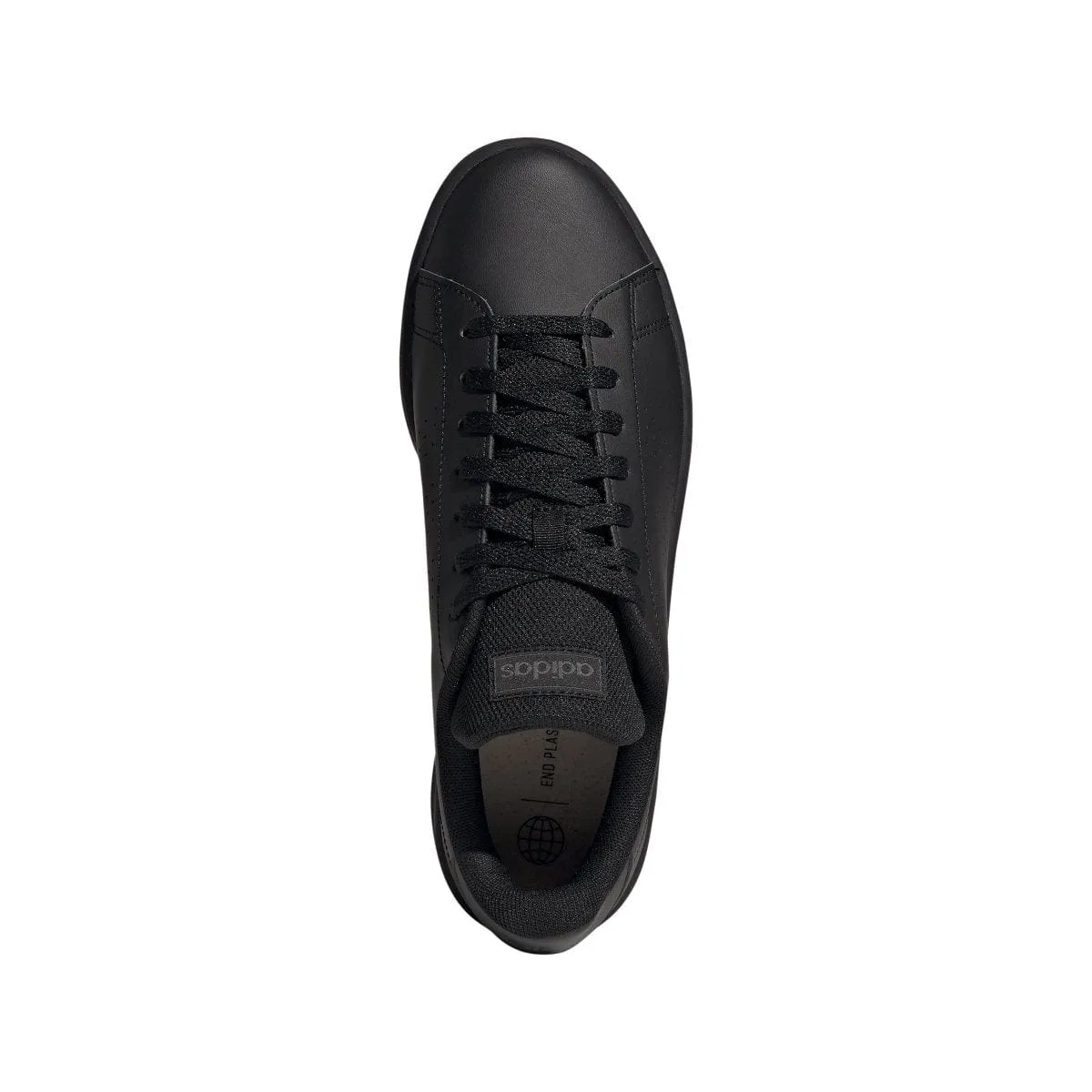 ADIDAS MEN'S ADVANTAGE BASE COURT LIFESTYLE TRIPLE BLACK SHOES