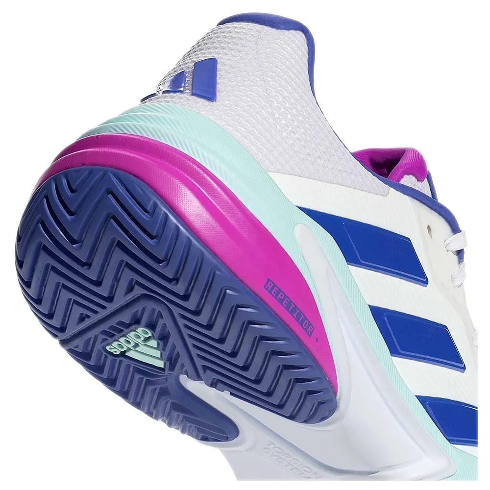 adidas Men's Barricade 13 - Cloud White/Lucid Blue