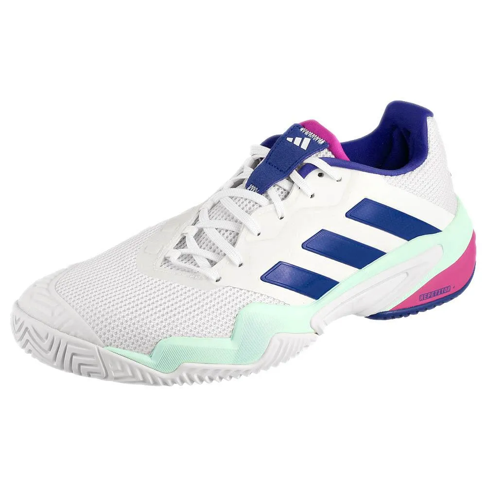 adidas Men's Barricade 13 - Cloud White/Lucid Blue