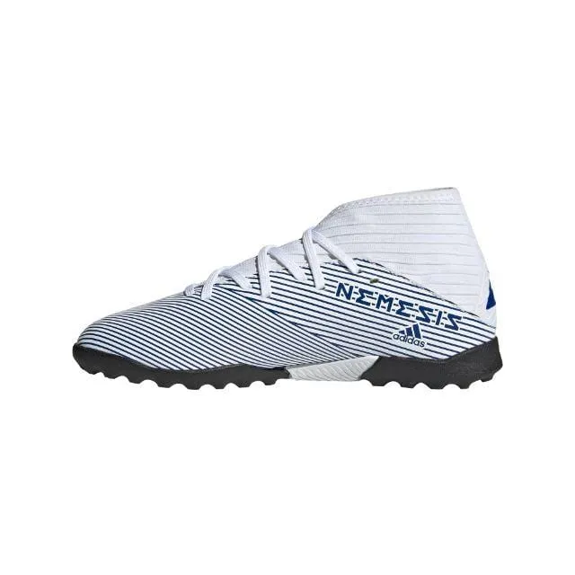 Adidas Nemeziz 19.3 Tf J Ps/Gs-Boys Turf Shoes White/Blue Eg7235