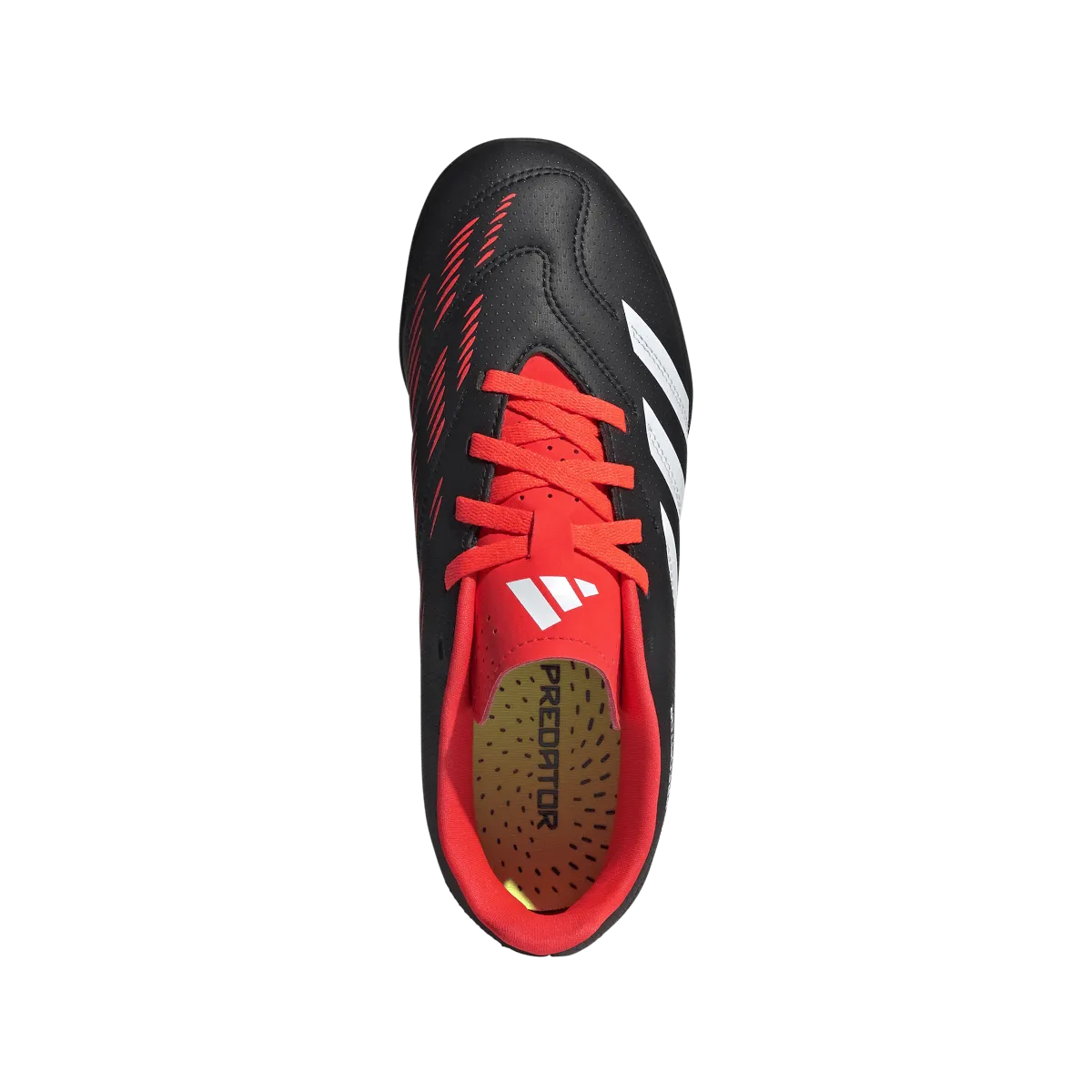 Adidas Predator Club Turf Youth Soccer Shoe IG5437 Black / White / Solar Red