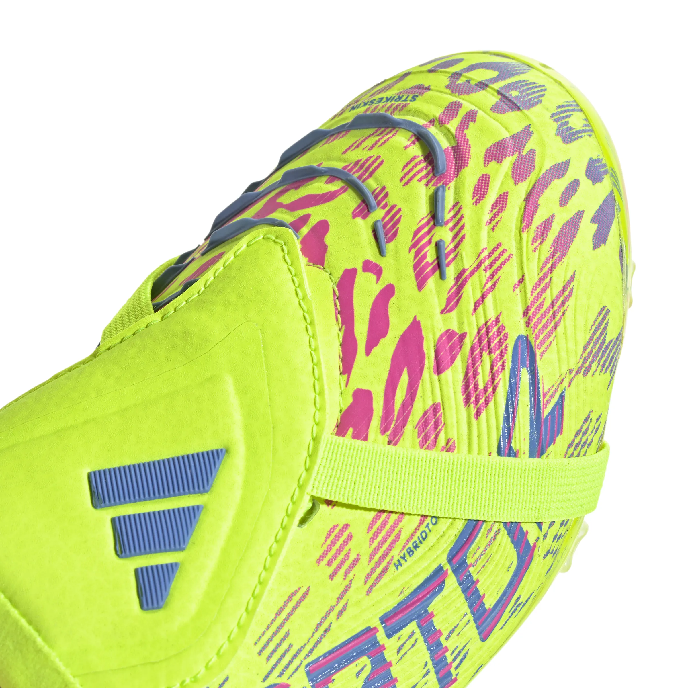 adidas Predator Pro FT FG Junior Firm Ground Soccer Cleat -Lucid Lemon / Lucid Pink / Blue Fusion