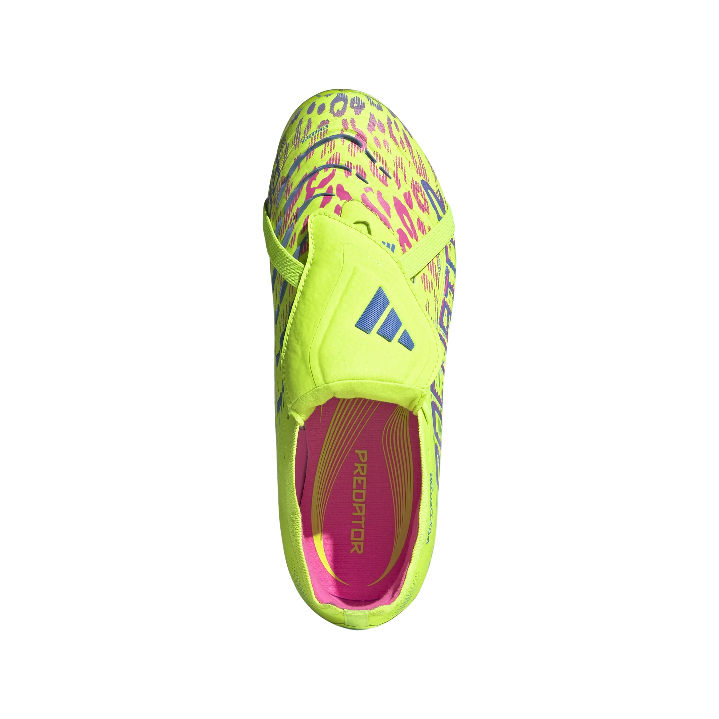 adidas Predator Pro FT FG Junior Firm Ground Soccer Cleat -Lucid Lemon / Lucid Pink / Blue Fusion