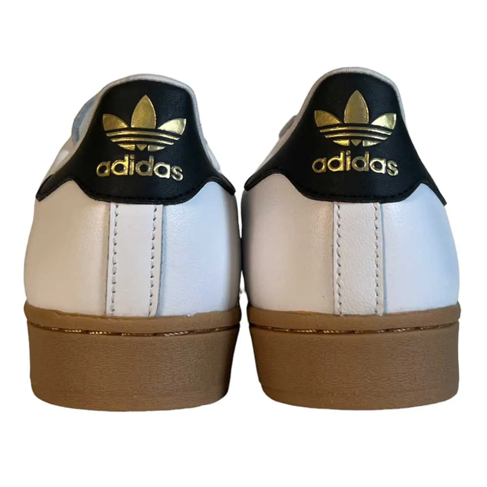 Adidas Superstar ADV White Black Gum Leather Shoes