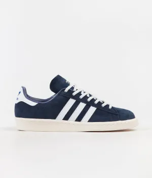 Adidas x Brian Lotti Campus 80's 'Respect Your Roots' Shoes - Collegiate Navy / FTW White / Core White