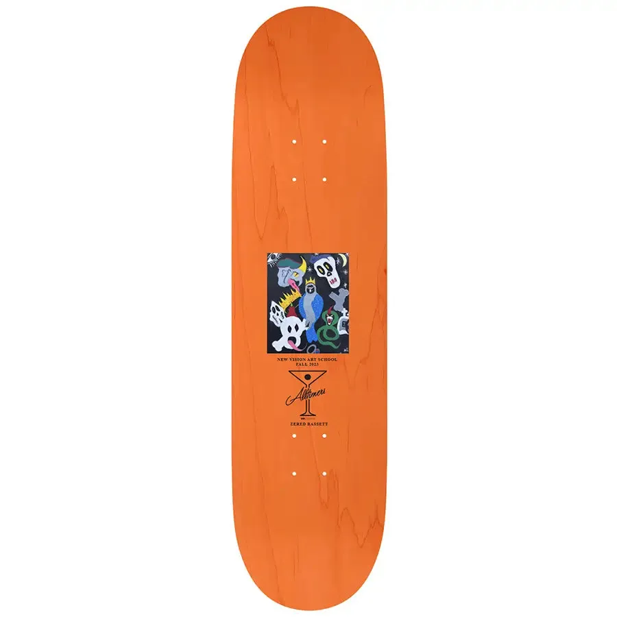 Alltimers Skateboards Zered NVA skateboard Deck 8.38