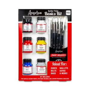 Angelus Leather Acrylic Paint Basics Kit