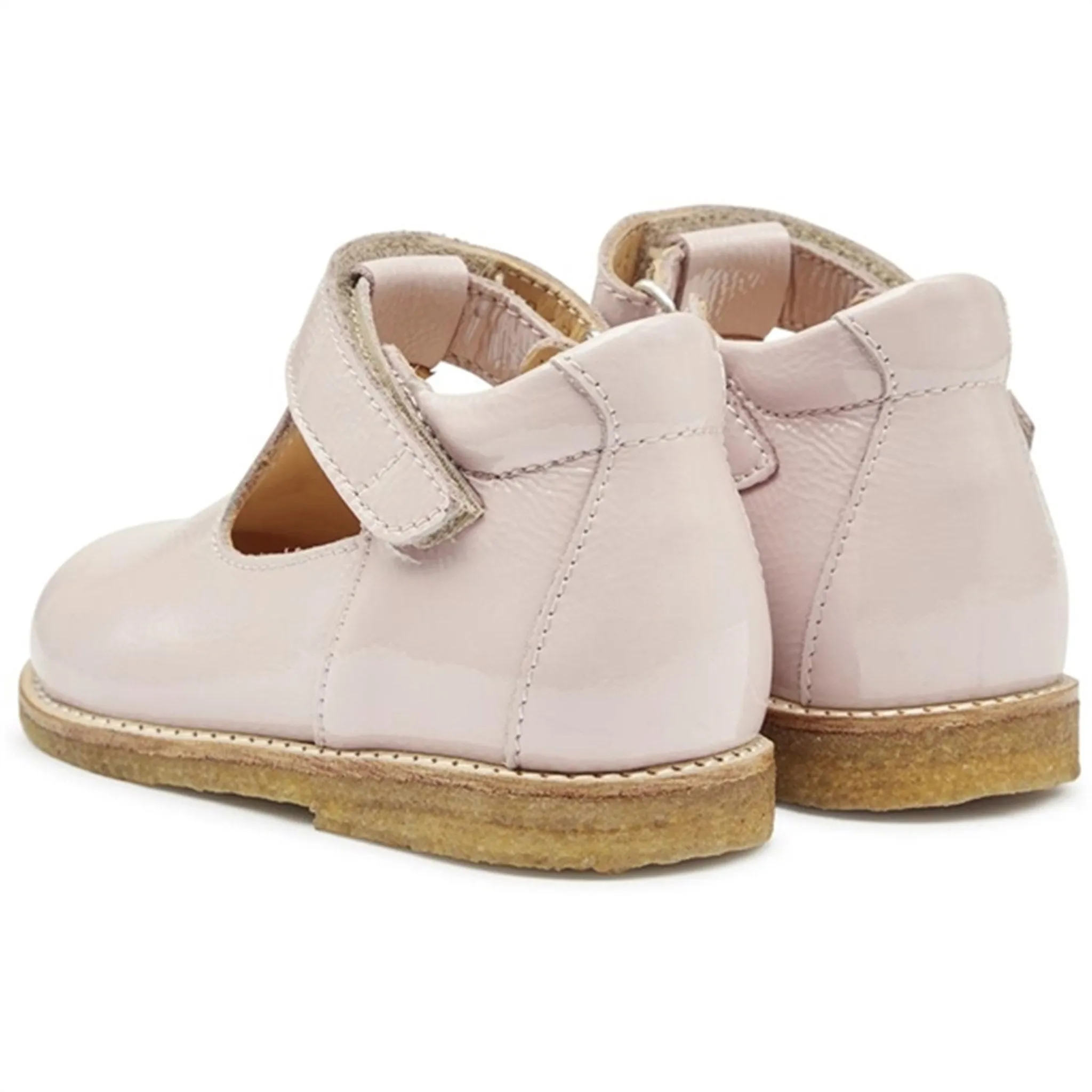 Angulus Mary Jane Shoes Pale Rose