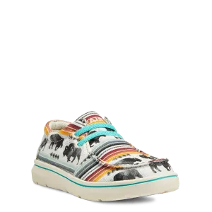 Ariat Youth Girl's Hilo Buffalo Print Slip On Shoes 10040248