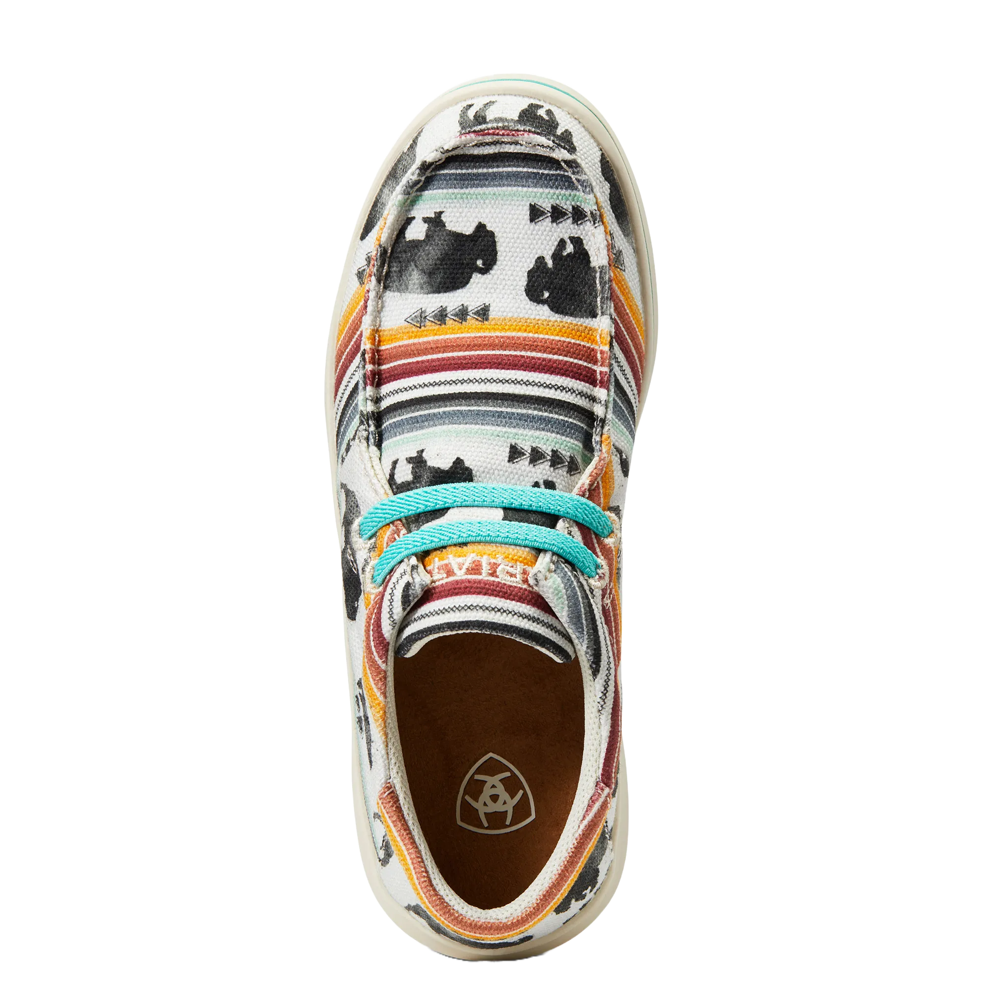 Ariat Youth Girl's Hilo Buffalo Print Slip On Shoes 10040248