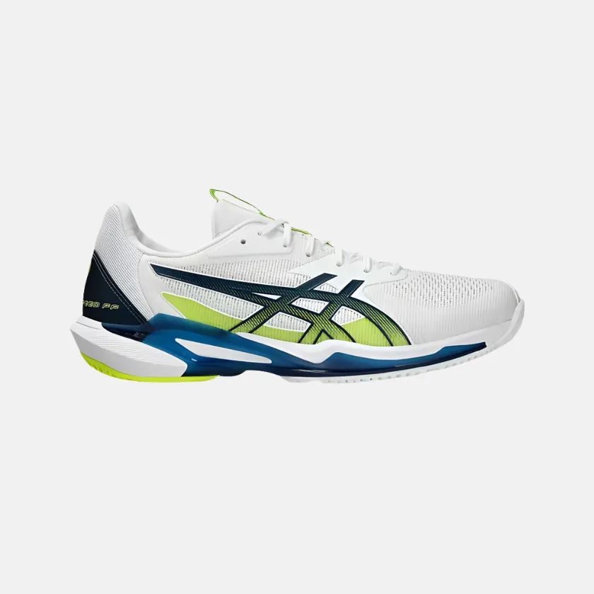 Asics Solution Speed 3 Men's Tennis Shoes - White/Mako Blue