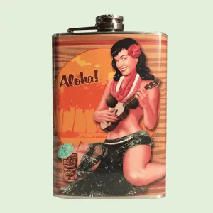 Bettie Aloha Tiki Flask