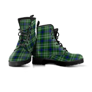 Blackadder Tartan Leather Boots