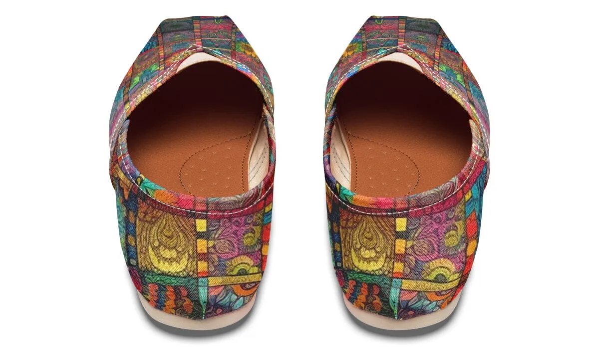 Blotter Quilt Casual Slip on Shoes