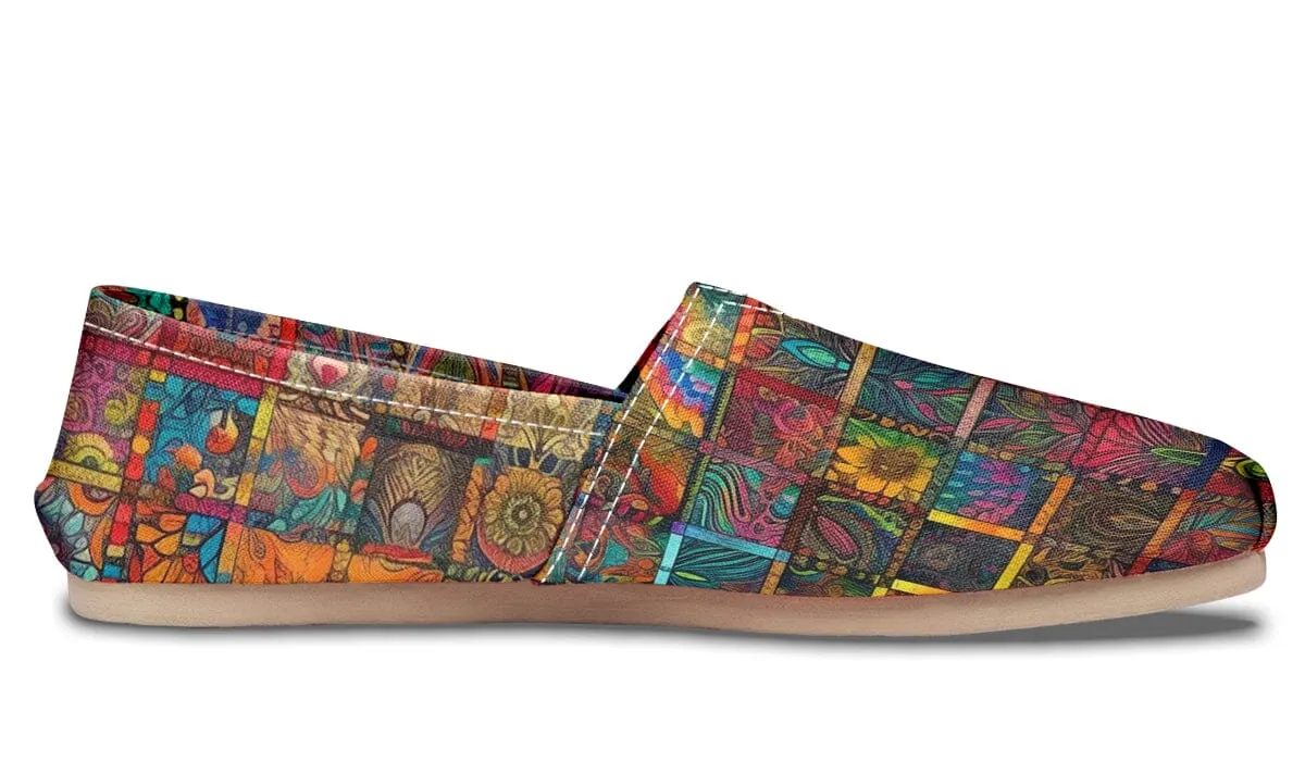 Blotter Quilt Casual Slip on Shoes