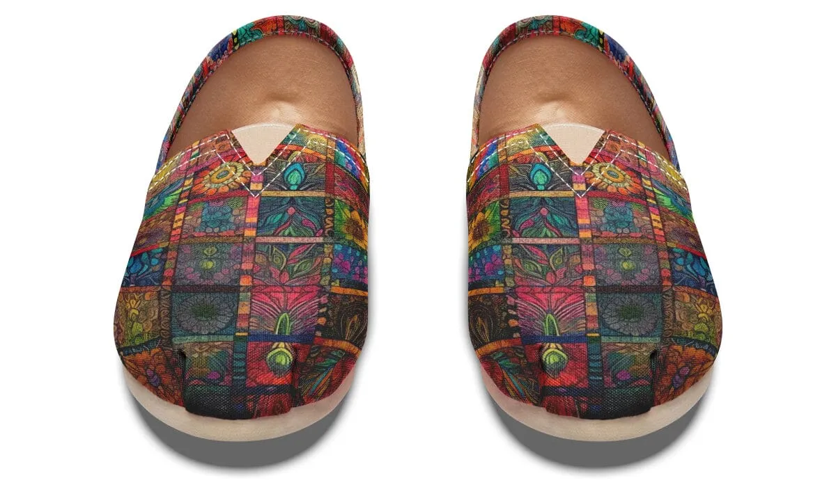 Blotter Quilt Casual Slip on Shoes