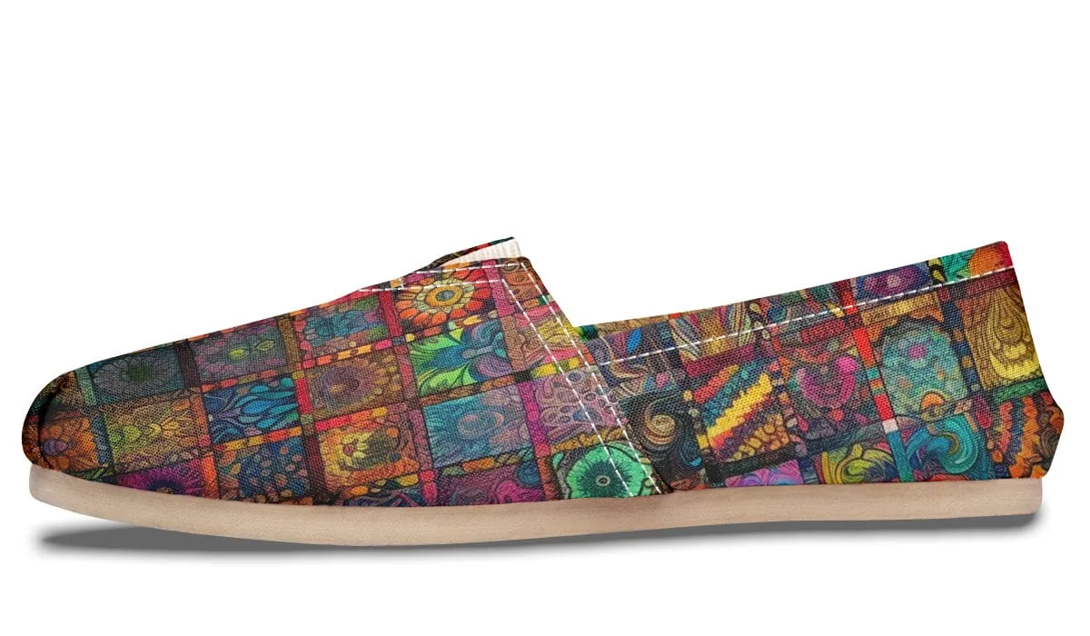 Blotter Quilt Casual Slip on Shoes