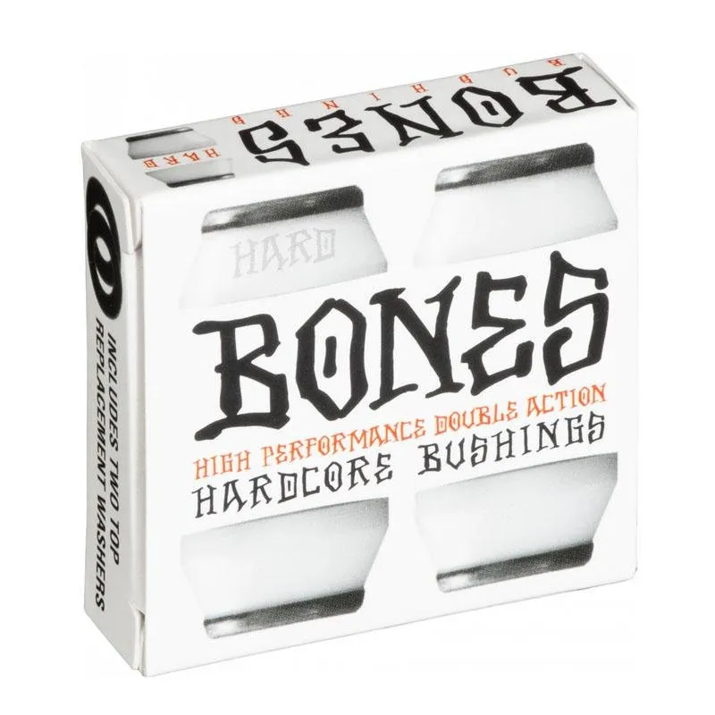 Bones (HARD) Black/White Skateboard Truck Bushing  Set of 2