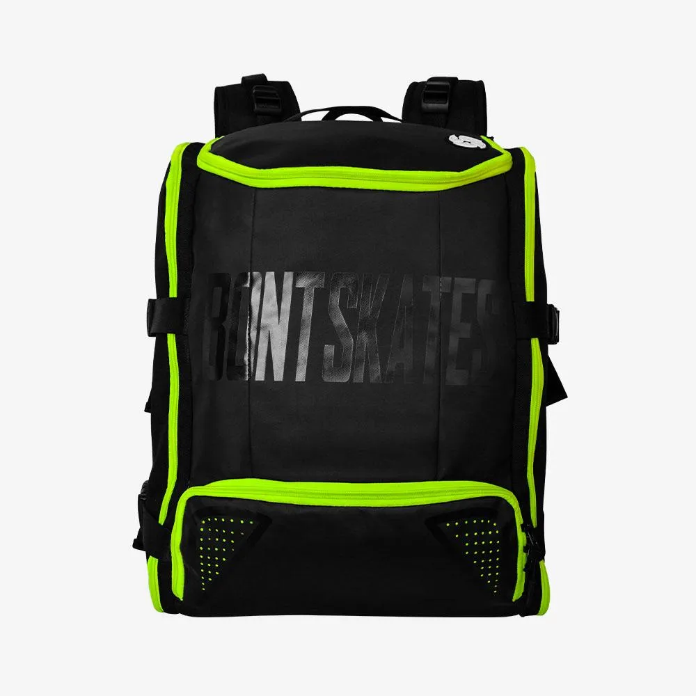 Bont inline speed skating backpack - Black / Fluoro Yellow