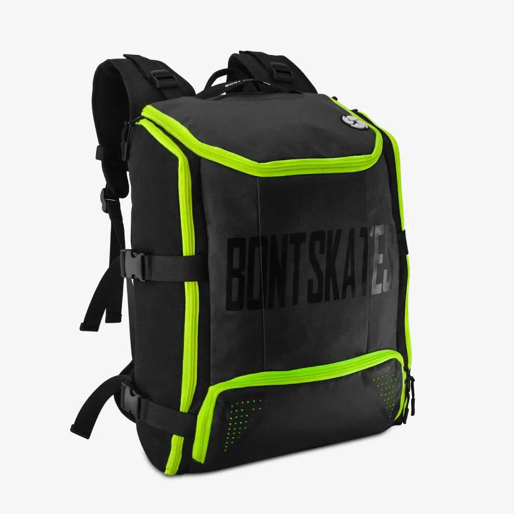 Bont inline speed skating backpack - Black / Fluoro Yellow