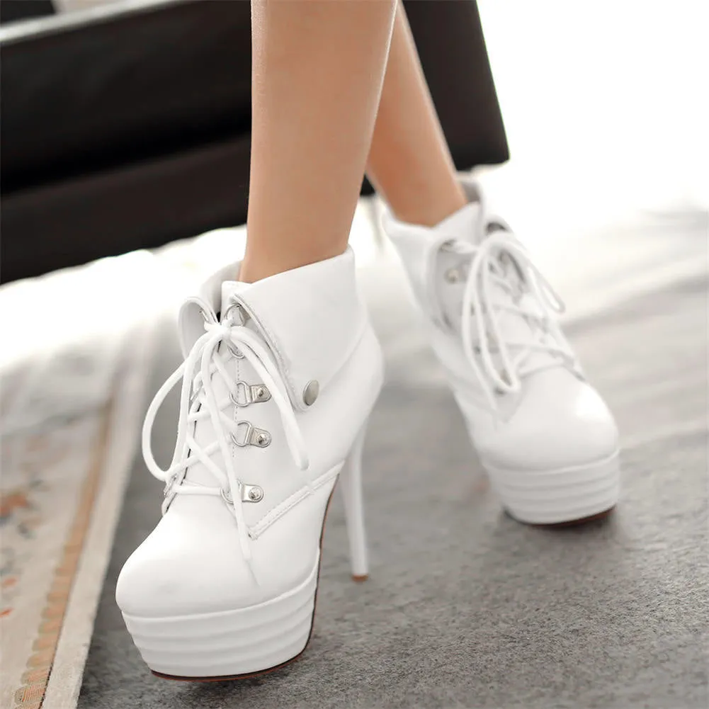 boot winter super thin high heels ankle Boots