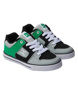 Boys Pure Shoes in Black & Kelly Green