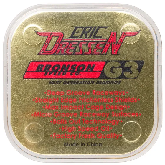 Bronson - Eric Dressen G3 - Skateboard Bearings 8 PACK