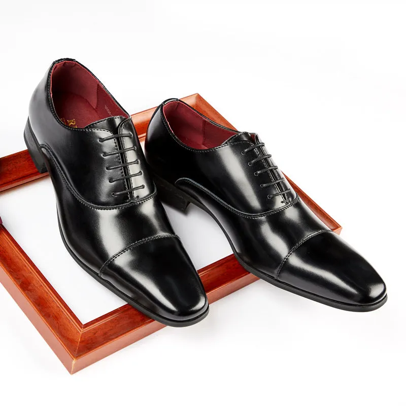 Business Leather Shoes Men's Three Leather Men's Single Shoes Casual