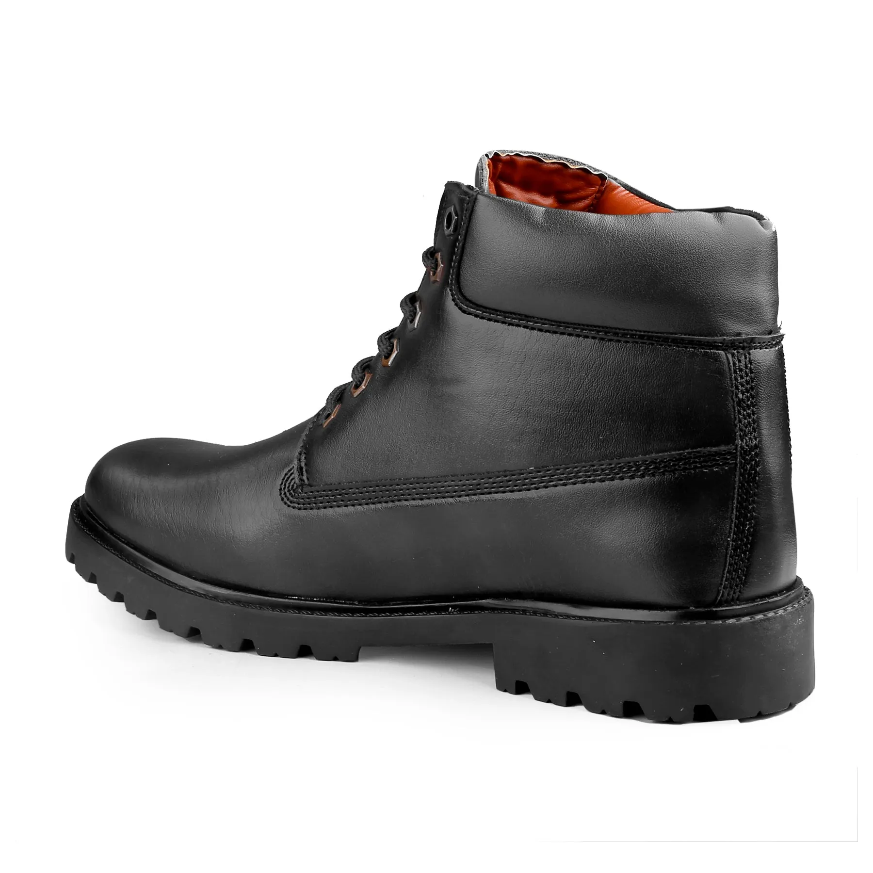 Bxxy's Faux Leather Lace-up Boots for Men