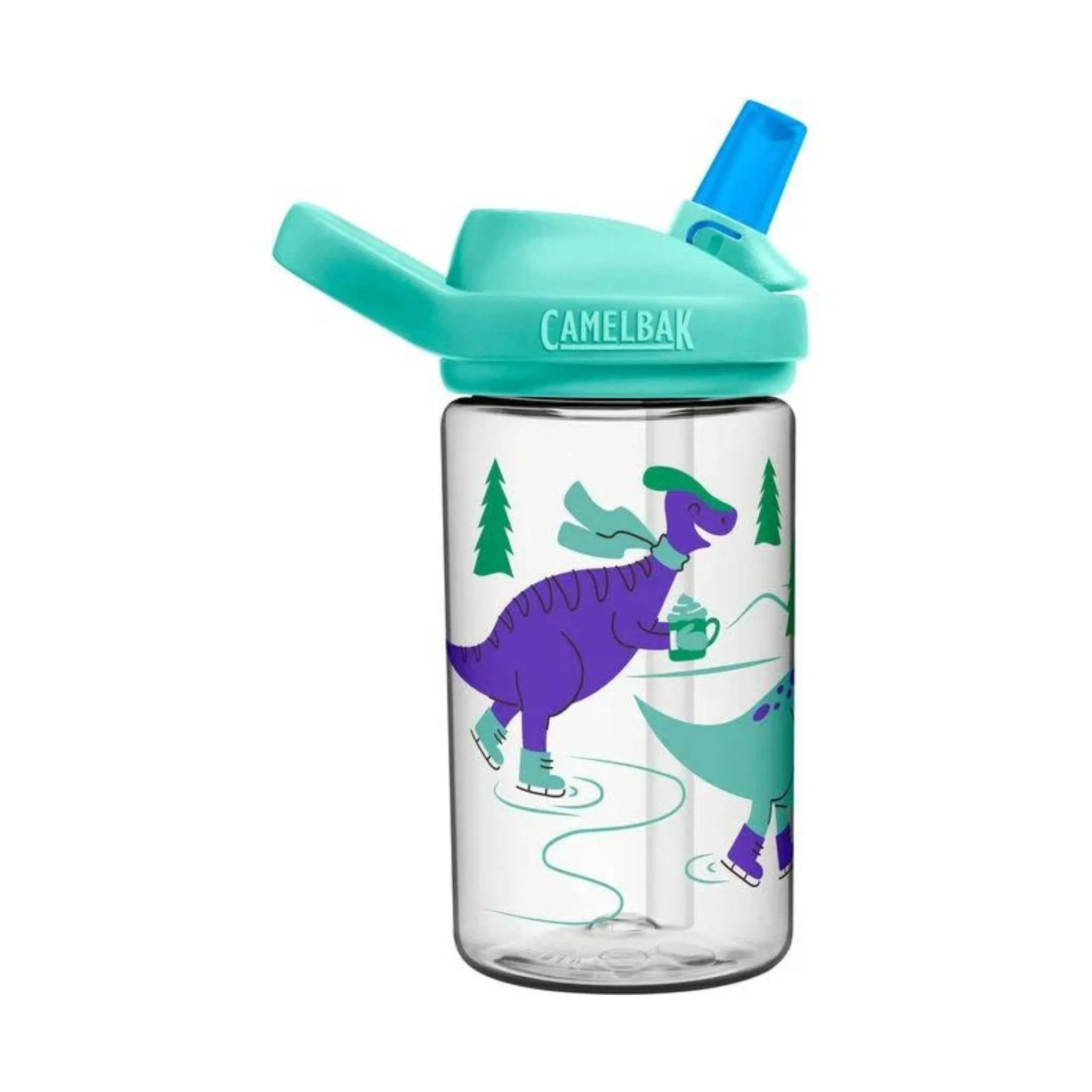 Camelbak Kids' 14oz Eddy Water Bottle - Ice Skate Dino