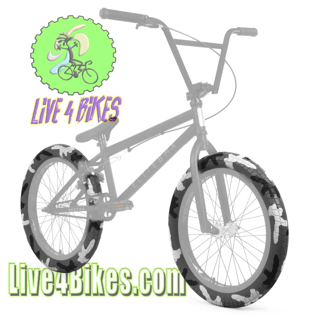 Camo Army Green BMX Freestyle 20 x 2.4 Tire - Live4bikes