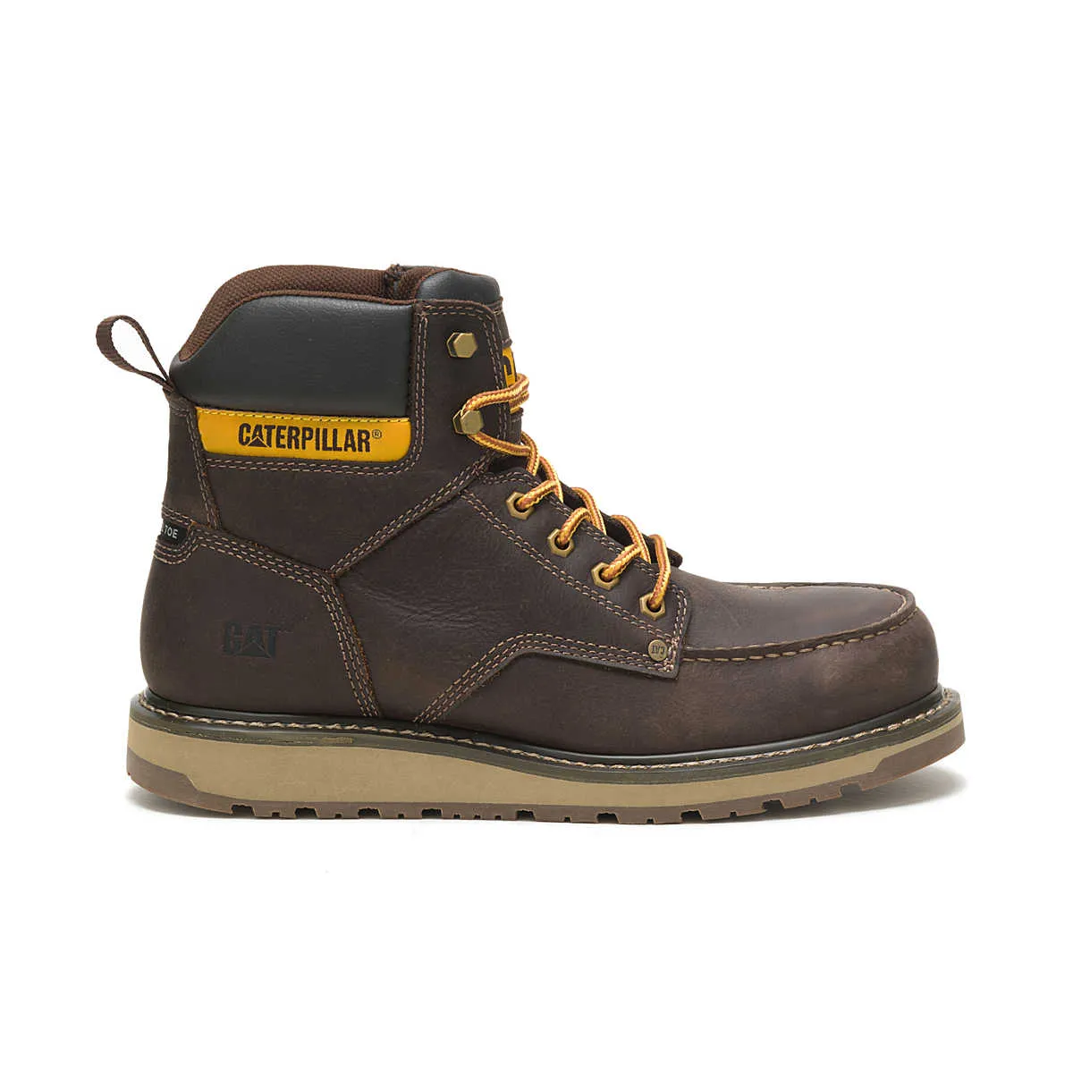 Caterpillar CALIBRATE ASTM F2413-18 P91418 Steel Toe Brown Work Boot