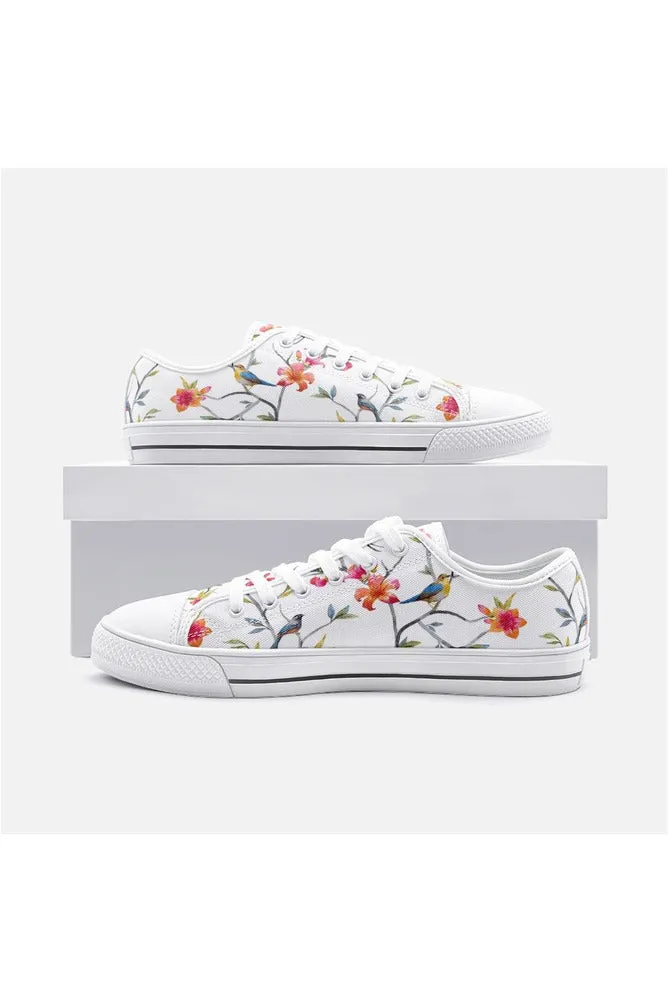 Charm of Finches Unisex Low Top Canvas Shoes