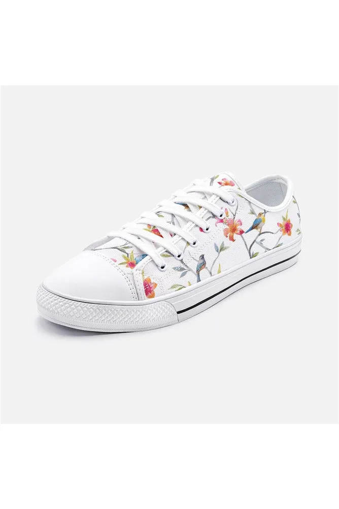 Charm of Finches Unisex Low Top Canvas Shoes