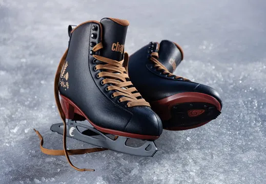 Chaya Merlot Ice Skate Black